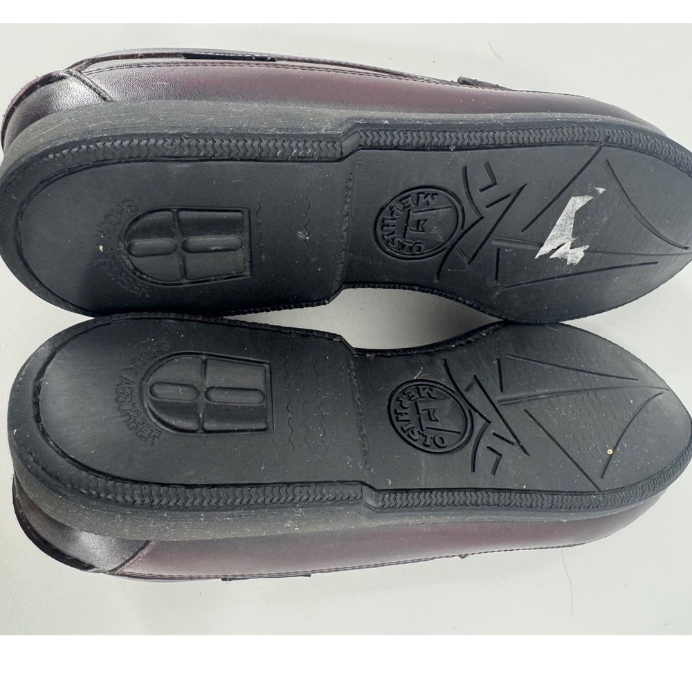 Mephisto Spinnaker Mens Dark Brown/Wine Leather Penny Loafers Air-Relax Shoes 12 - Picture 11 of 11